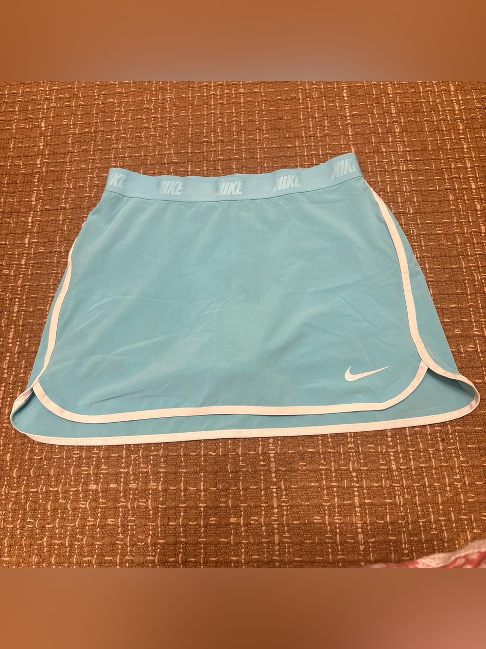 Nike Light Blue Golf Skort with White Trim